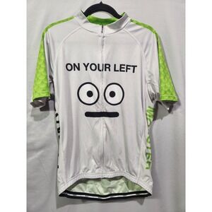 Primal Cycling Race Jersey‎ Funny Monster On Your Left Can't Stop 2XL